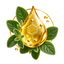 Botanical illustration of carvacrol as a naturally occurring compound in oregano oil.