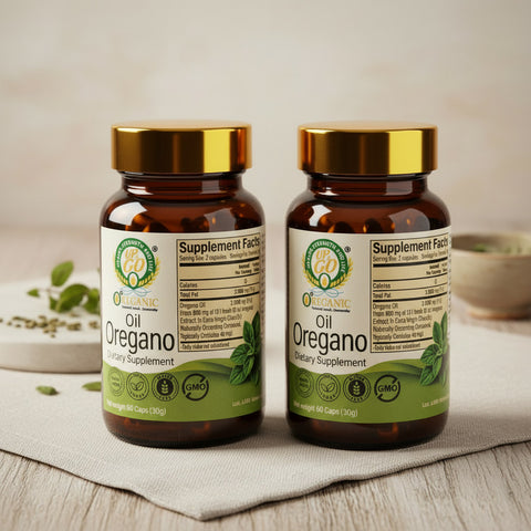 2 Botellas de Cápsulas de Aceite de Orégano | OreganicUSA