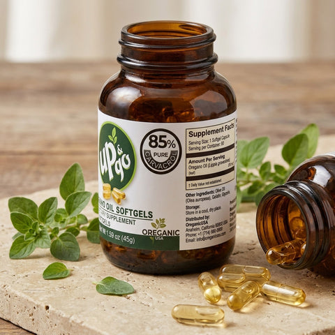 Oil of Oregano Capsules with 85% Carvacrol | Glass