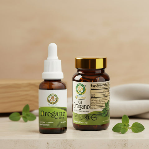 Aceite de Orégano Líquido + Cápsulas | OreganicUSA