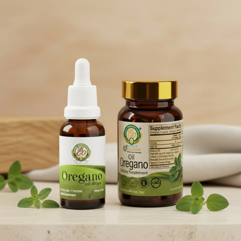Aceite de Orégano Líquido + Cápsulas | OreganicUSA