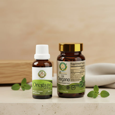 Aceite de Orégano Líquido + Cápsulas | OreganicUSA