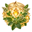 Illustration of oregano oil uses with an oil drop, capsule, spoon, and botanical elements.
